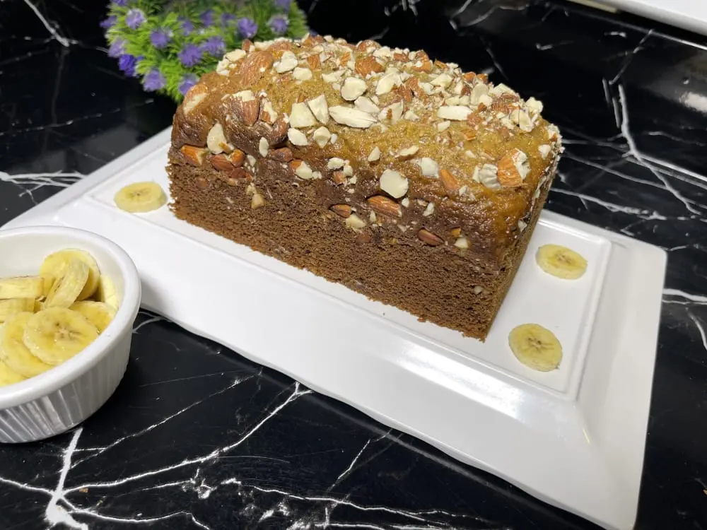 Almond Laced Banana Bread